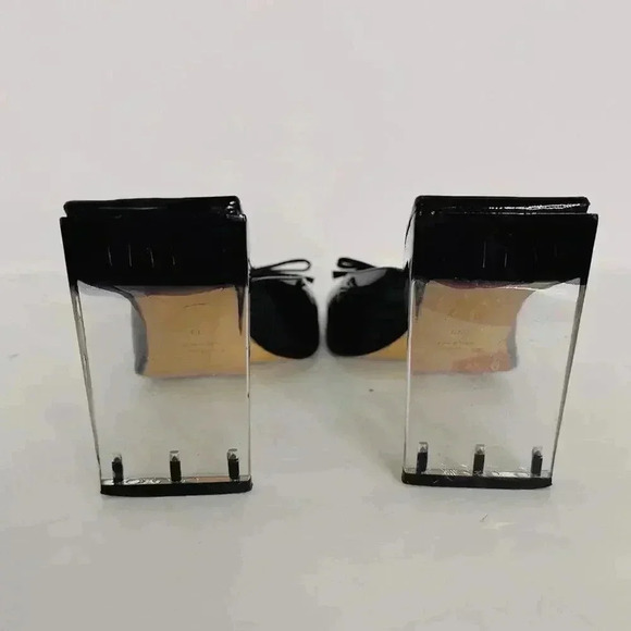 Y2K Pied A Terre Vintage Patent Leather Square Toe Acrylic Heels - Picture 4 of 9